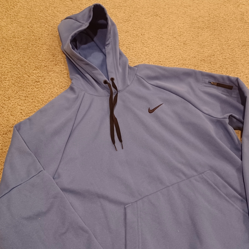 Nike Therma Fit Hoodie In Blue Womens Small